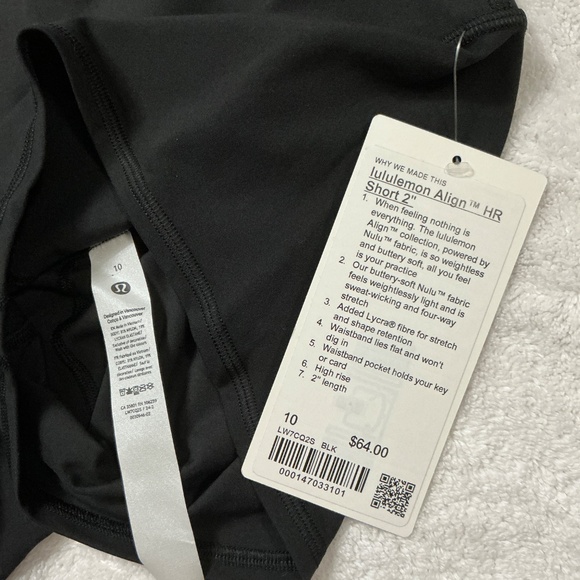 Lululemon align short 2” size 10 - Picture 2 of 3
